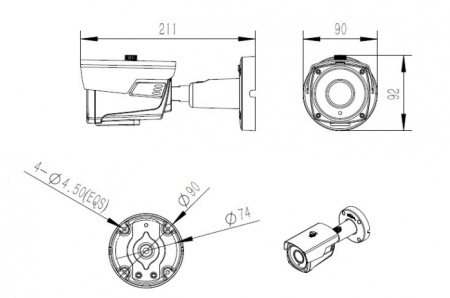 Камера TopVision LBP60HTC200F 1080p 2.8-12мм